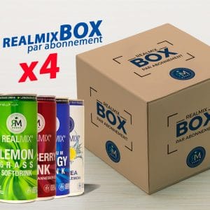 Abonnement Realmix Box x4 (96 canettes / mois - mix 4 saveurs)