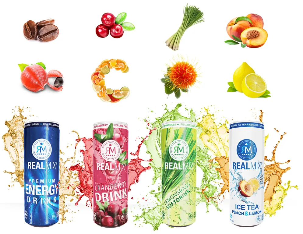 Ingrédients boissons énergisantes