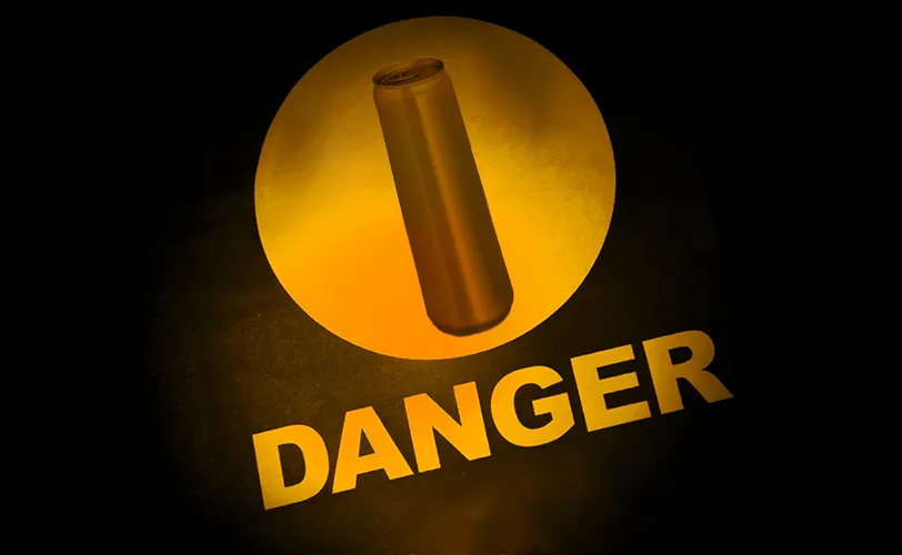 Danger boisson energisante